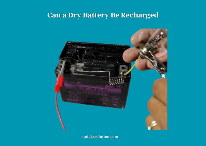 can a dry battery be recharged