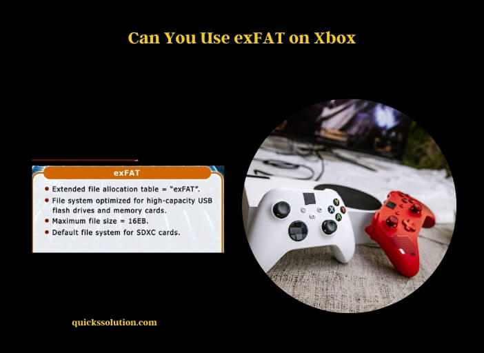 can you use exfat on xbox