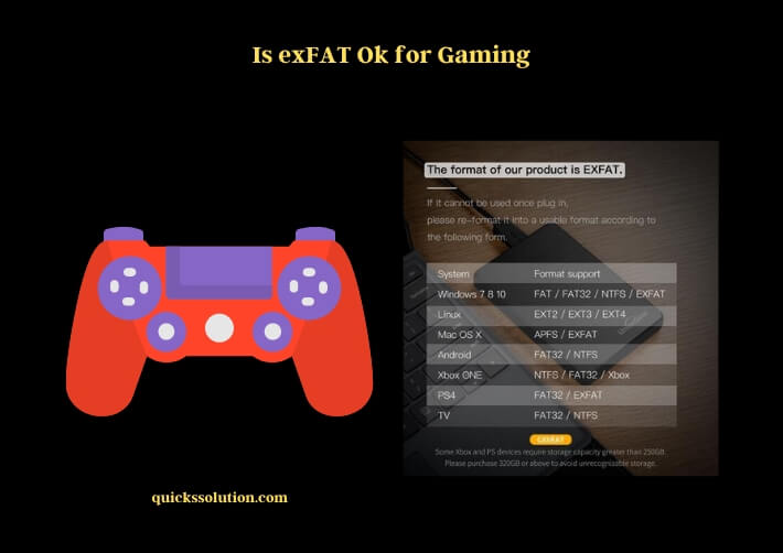 is exfat ok for gaming