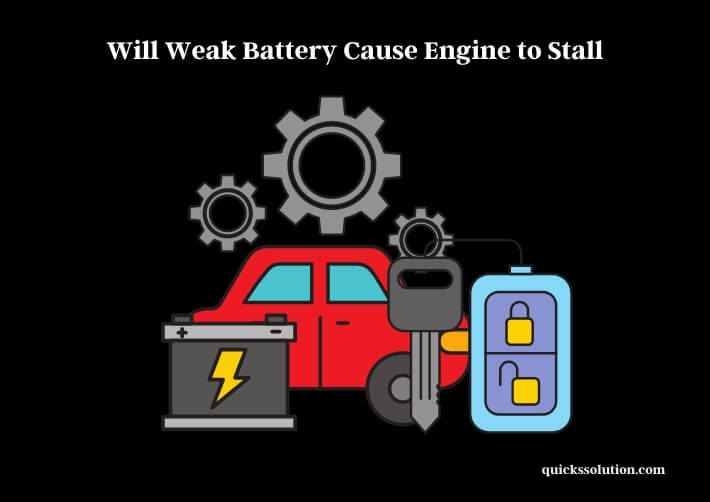 will weak battery cause engine to stall