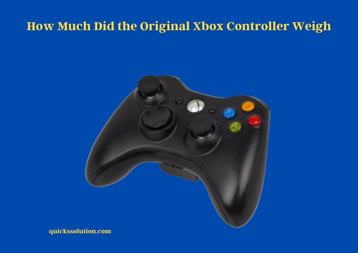 how much did the original xbox controller weigh