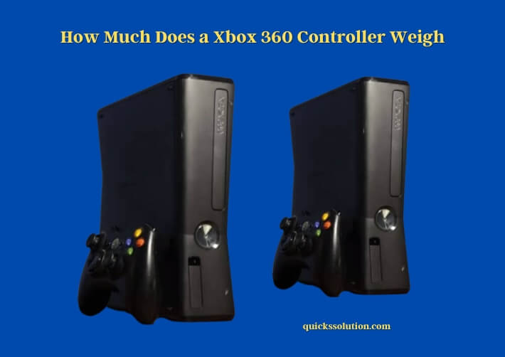 how much does a xbox 360 controller weigh