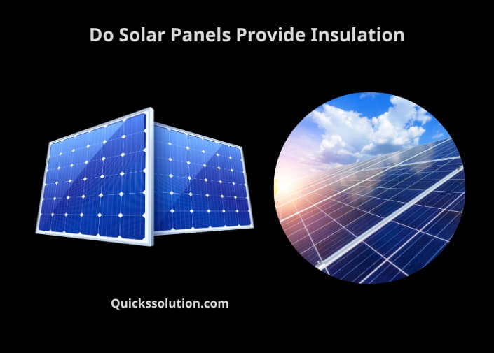 do solar panels provide insulation