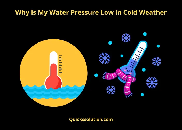 why is my water pressure low in cold weather