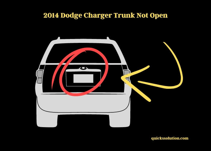 2014 dodge charger trunk not open