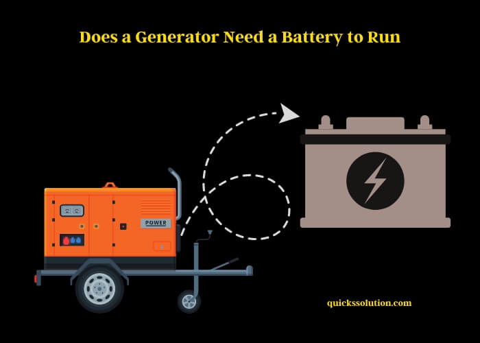 does a generator need a battery to run