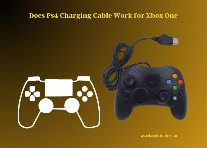 does ps4 charging cable work for xbox one