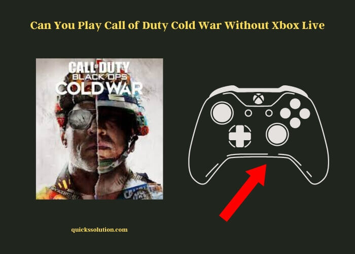can you play call of duty cold war without xbox live