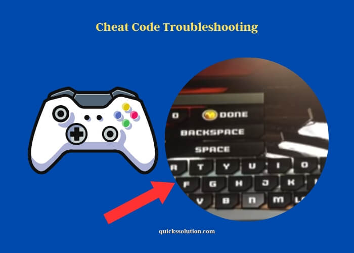 cheat code troubleshooting