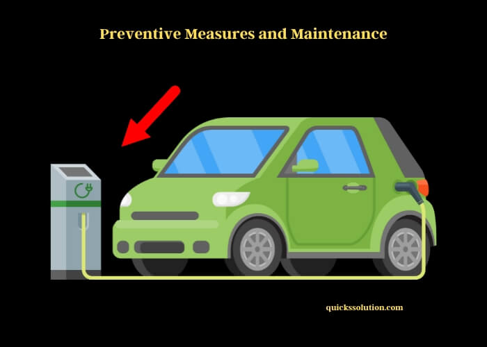 preventive measures and maintenance