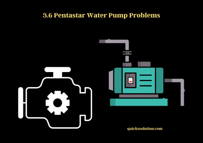 3.6 pentastar water pump problems